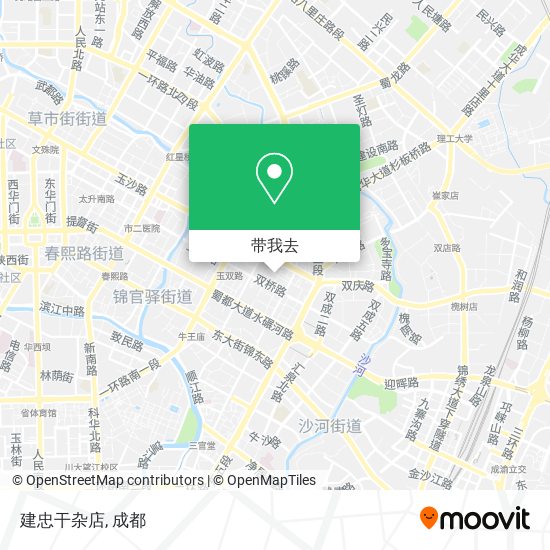 建忠干杂店地图