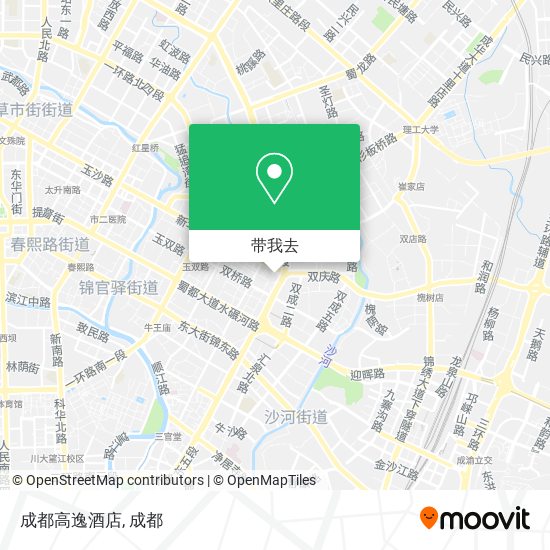 成都高逸酒店地图