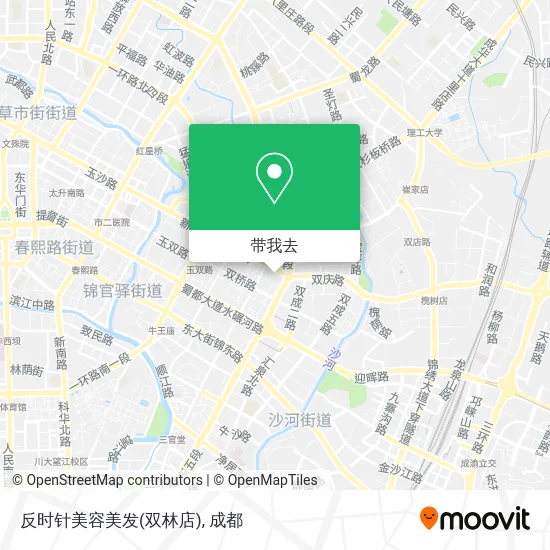 反时针美容美发(双林店)地图
