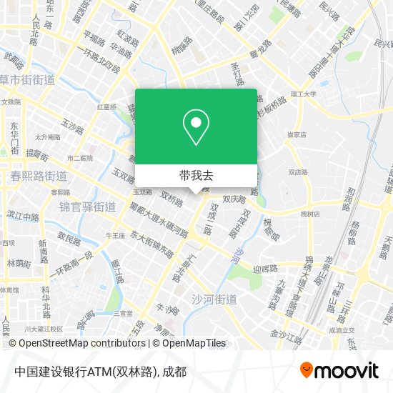 中国建设银行ATM(双林路)地图