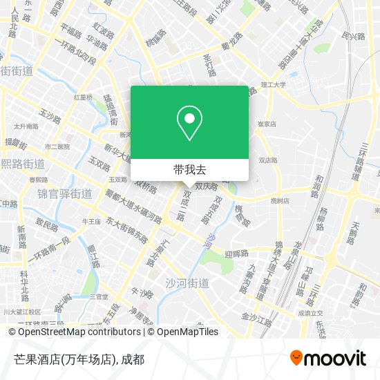芒果酒店(万年场店)地图