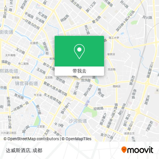 达威斯酒店地图