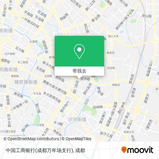 中国工商银行(成都万年场支行)地图