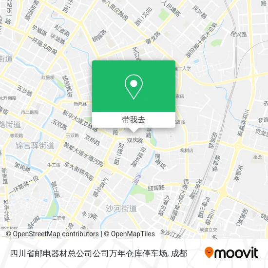 四川省邮电器材总公司公司万年仓库停车场地图