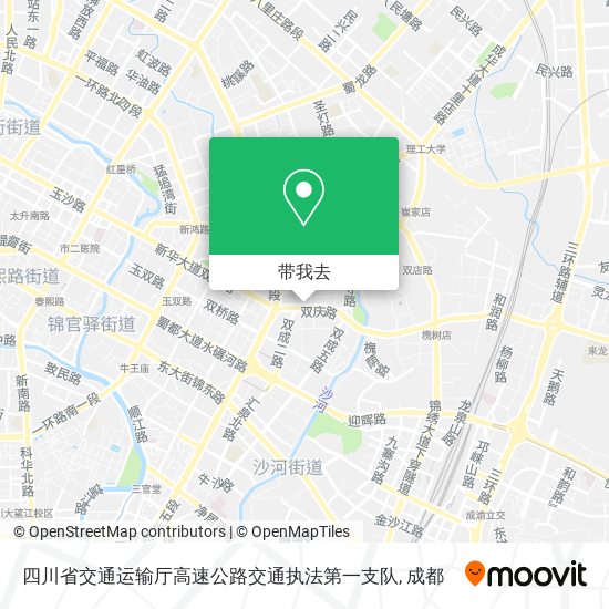 四川省交通运输厅高速公路交通执法第一支队地图