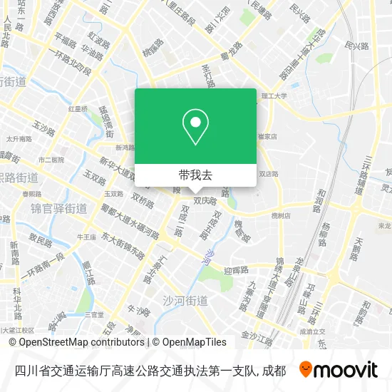 四川省交通运输厅高速公路交通执法第一支队地图