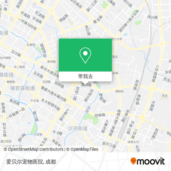 爱贝尔宠物医院地图