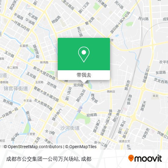 成都市公交集团一公司万兴场站地图