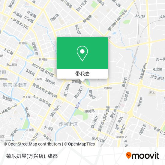 菊乐奶屋(万兴店)地图