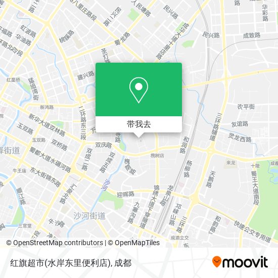 红旗超市(水岸东里便利店)地图