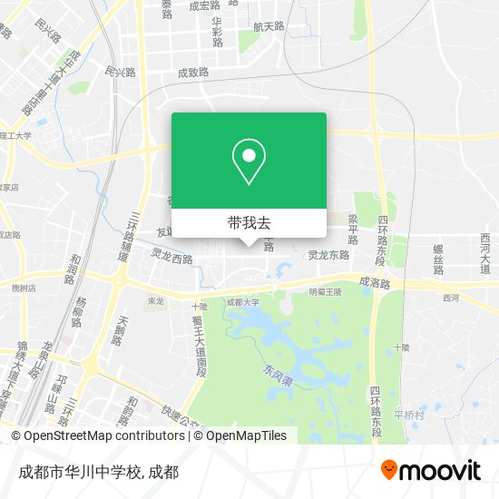 成都市华川中学校地图