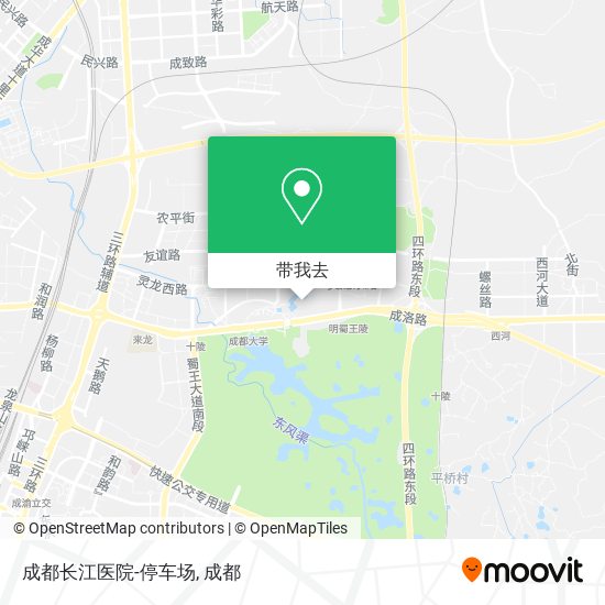 成都长江医院-停车场地图