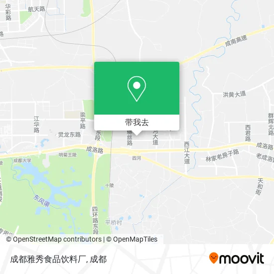 成都雅秀食品饮料厂地图