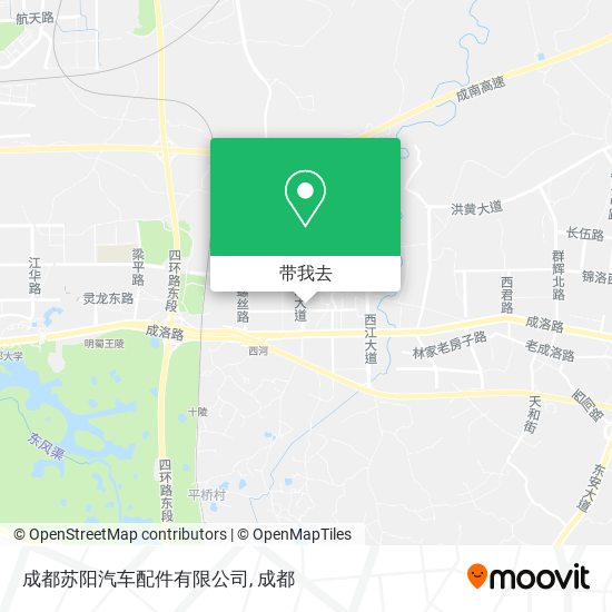 成都苏阳汽车配件有限公司地图