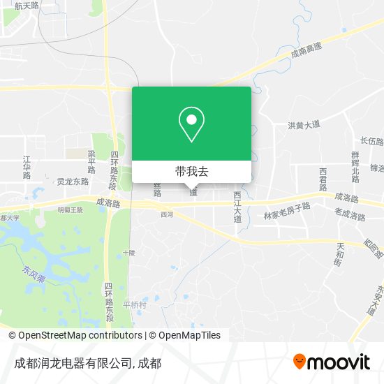 成都润龙电器有限公司地图