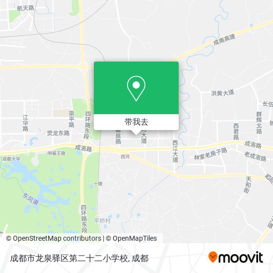 成都市龙泉驿区第二十二小学校地图