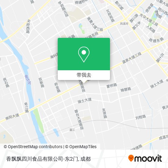香飘飘四川食品有限公司-东2门地图