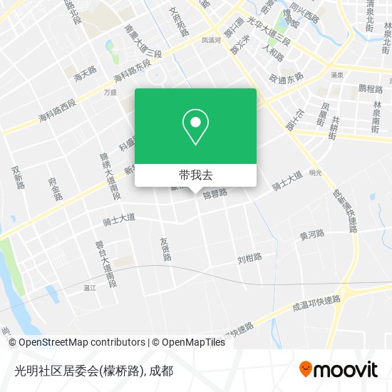 光明社区居委会(檬桥路)地图