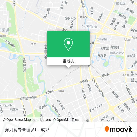 剪刀剪专业理发店地图