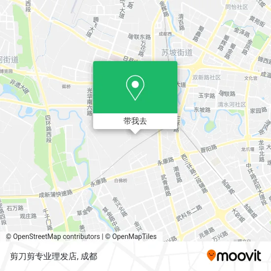 剪刀剪专业理发店地图