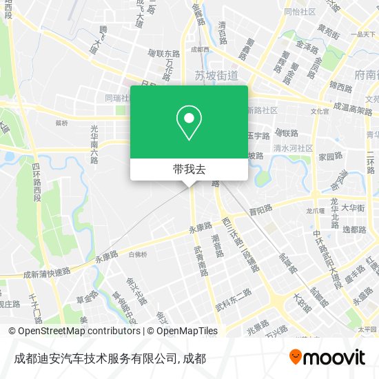 成都迪安汽车技术服务有限公司地图