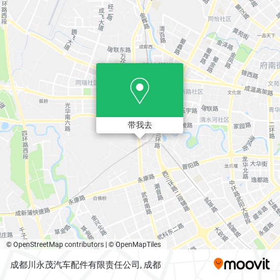 成都川永茂汽车配件有限责任公司地图