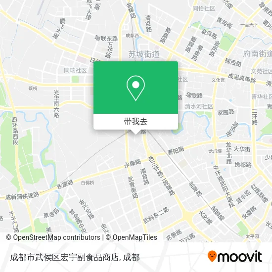 成都市武侯区宏宇副食品商店地图