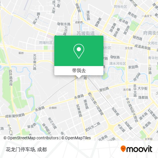 花龙门停车场地图