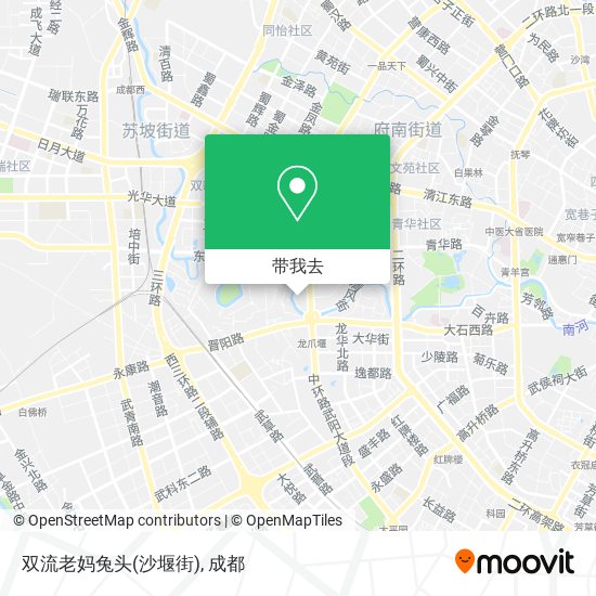 双流老妈兔头(沙堰街)地图