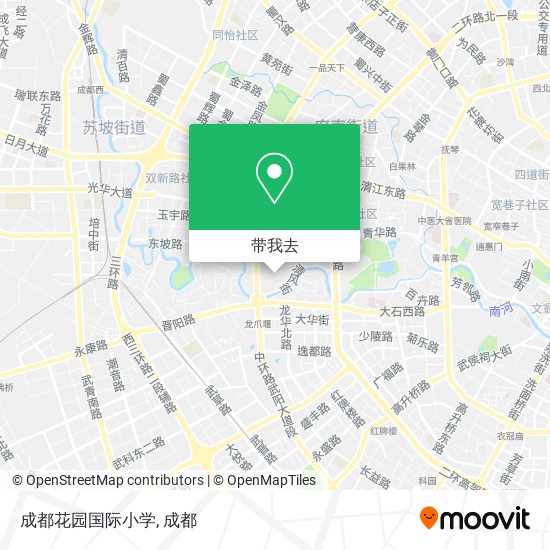 成都花园国际小学地图