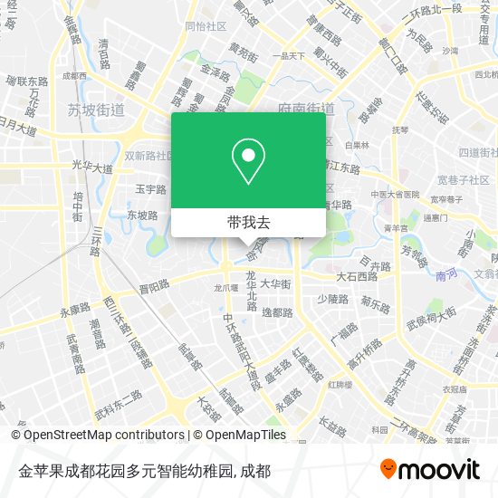 金苹果成都花园多元智能幼稚园地图