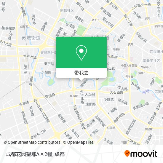 成都花园望郡A区2幢地图