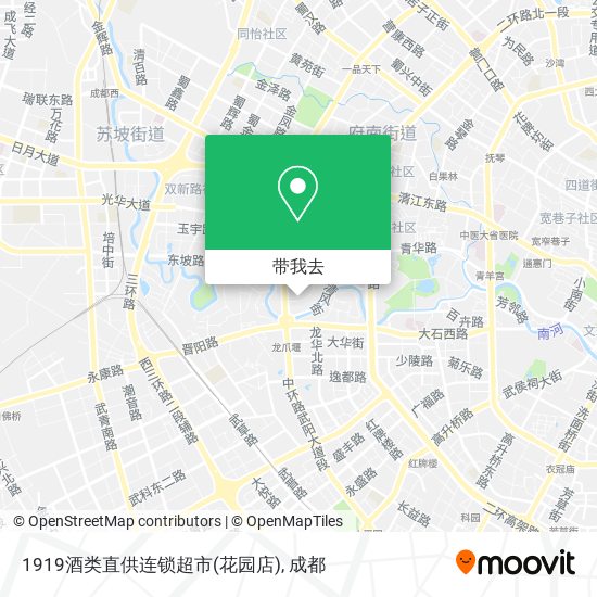 1919酒类直供连锁超市(花园店)地图