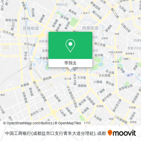 中国工商银行(成都盐市口支行青羊大道分理处)地图