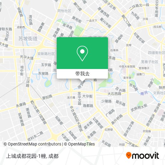 上城成都花园-1幢地图