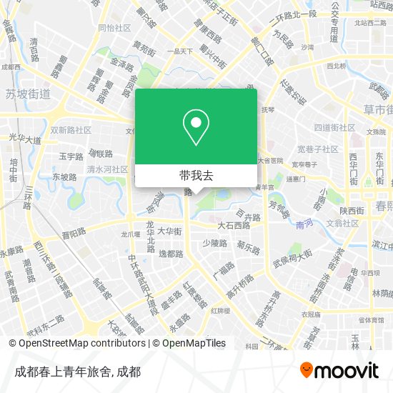 成都春上青年旅舍地图