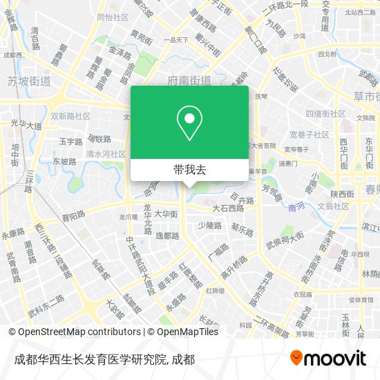成都华西生长发育医学研究院地图