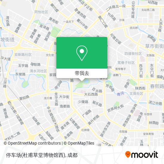 停车场(杜甫草堂博物馆西)地图