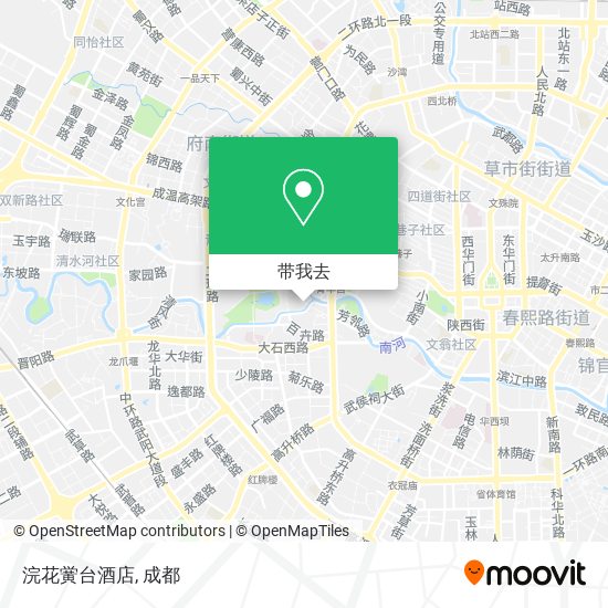 浣花黉台酒店地图