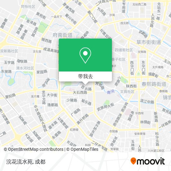 浣花流水苑地图