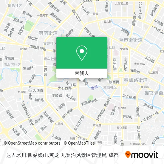达古冰川.四姑娘山.黄龙.九寨沟风景区管理局地图