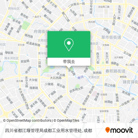 四川省都江堰管理局成都工业用水管理处地图