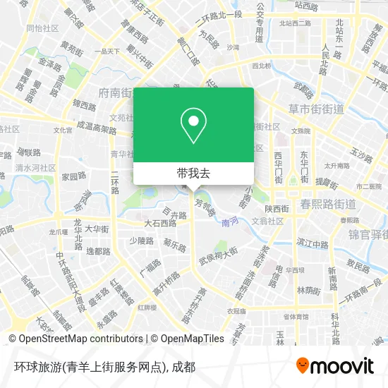 环球旅游(青羊上街服务网点)地图