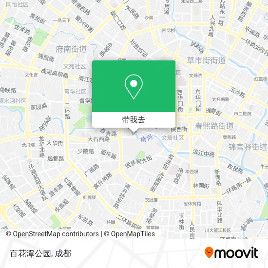 百花潭公园地图