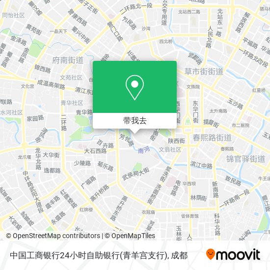 中国工商银行24小时自助银行(青羊宫支行)地图