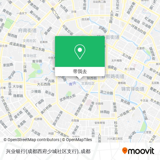 兴业银行(成都西府少城社区支行)地图