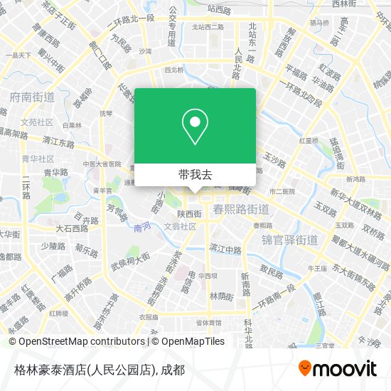 格林豪泰酒店(人民公园店)地图