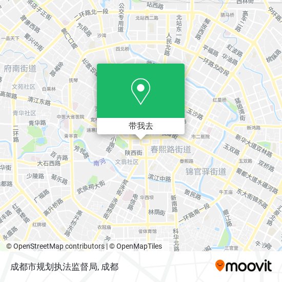 成都市规划执法监督局地图