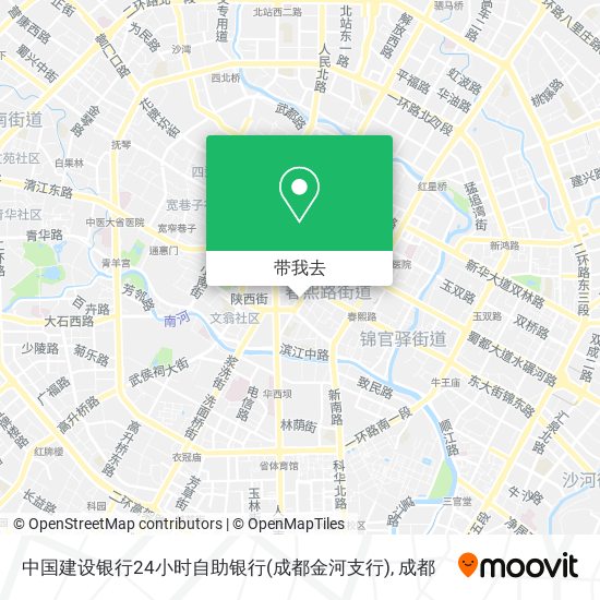 中国建设银行24小时自助银行(成都金河支行)地图