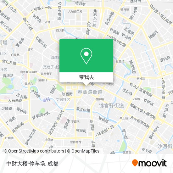 中财大楼-停车场地图
